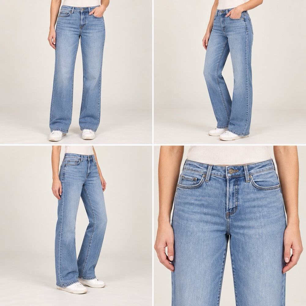 LC Lauren Conrad Jeans Womens 10 Light Wash Blue Denim Five Pocket